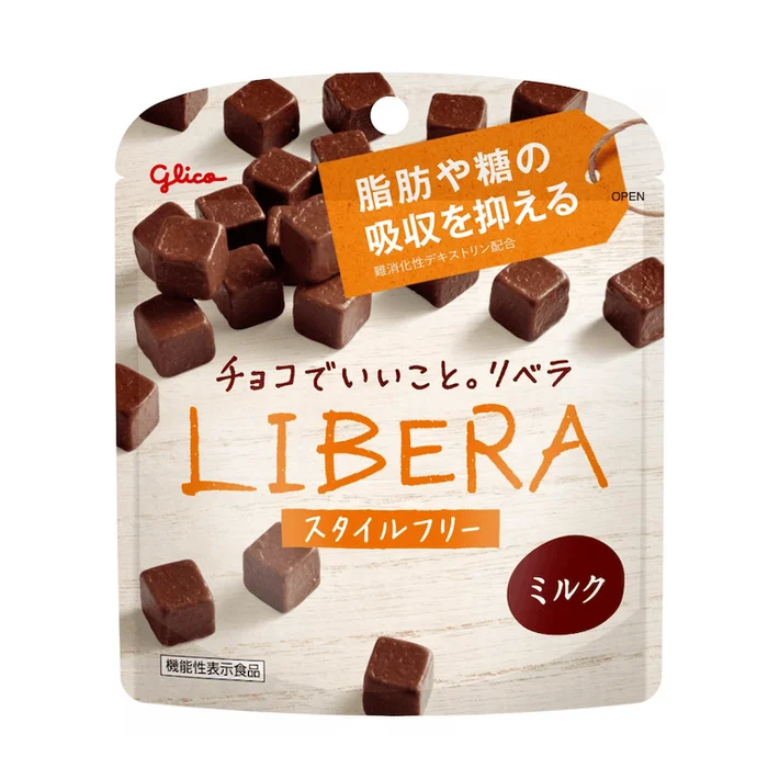 GLICO LIBERA fiber chocolate low-calorie milk chocolate 50g