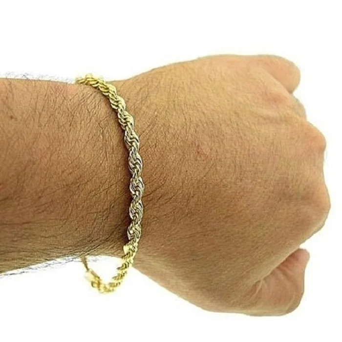 Gold Plated Cuban, Mariner, Figaro, or Rope Bracelet