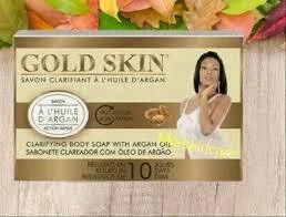 Gold skin clarifying body soap with argan oil