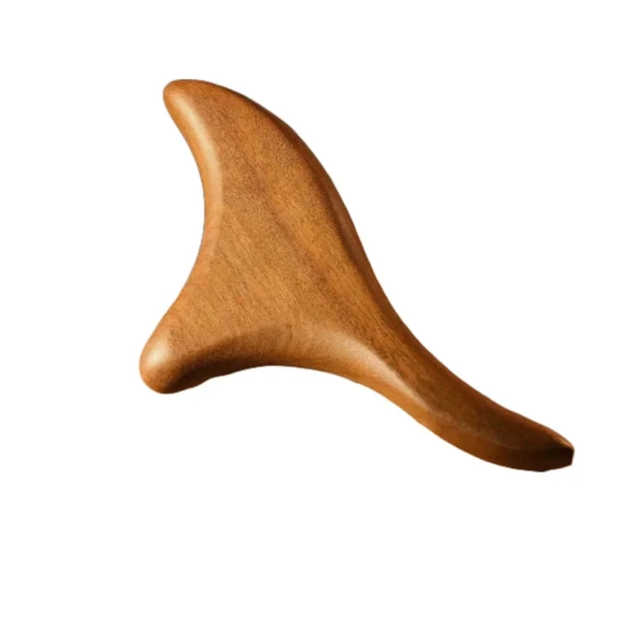 Golden Sandalwood Triangle Cone Sparrow Foot Acupoint Massager 1 Muscle Pulling and Meridian Clearing Cone