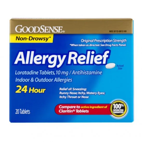 Good Sense Allergy Relief Loratadine Tablets, 10 mg 30 TAB