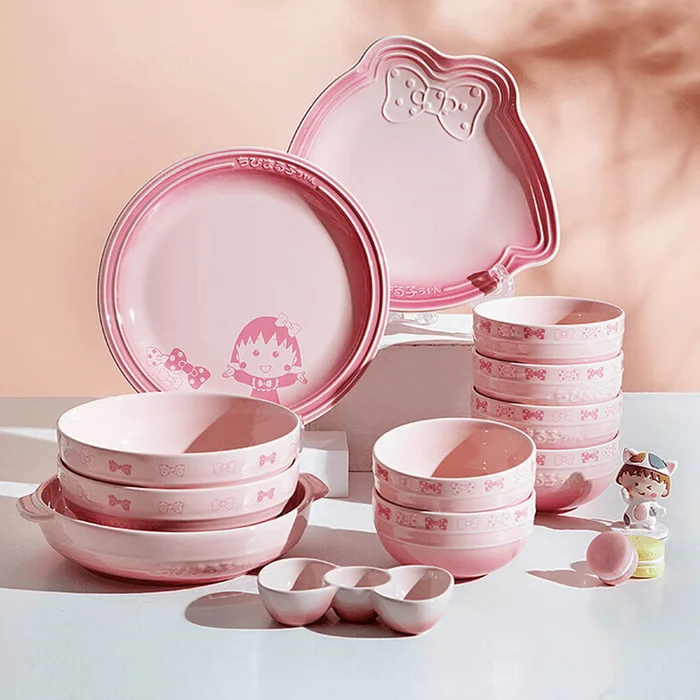 Gradient Color Plate 10' Cherry Maruko-chan