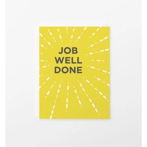 Graphic Anthology – Job Well Done Greeting Card