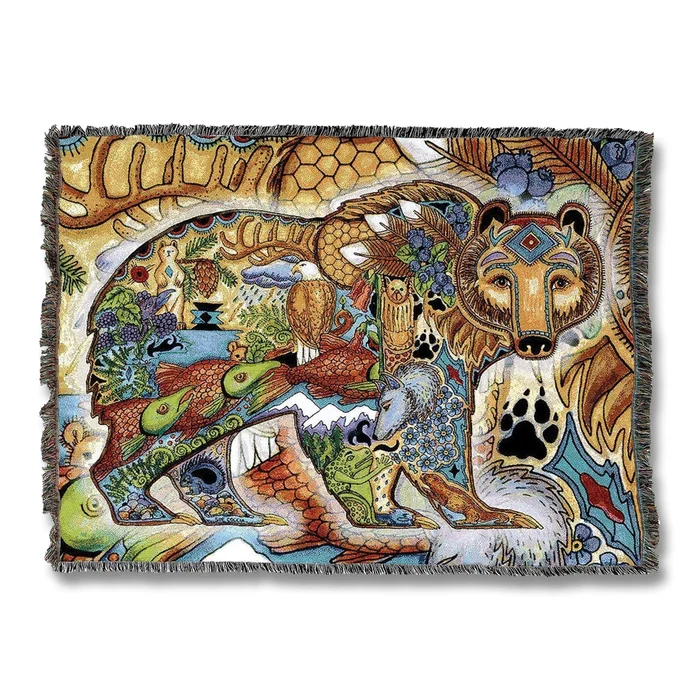 Grizzly Bear Spirit Blanket