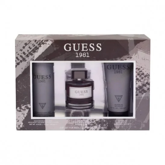 Guess 1981 Gift Set 3 pcs EDT 3.4 oz 100 ml Men