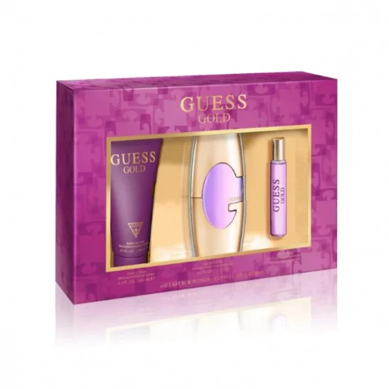 Guess Gold 3pc Gift Set Eau de parfum 2.5 oz 75 ml Women