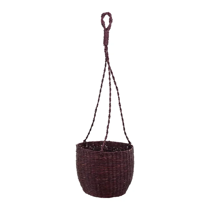 Hand-Woven Hanging Seagrass Basket/Planter
