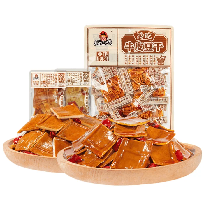 Handcrafted Ready-to-Eat Leathery Bean Curd (Assorted Flavors) per Bag – Premium Chewy Snack 360g