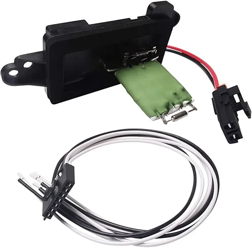 Handor HVAC Blower Motor Resistor w/Harness Compatible with Escalade ESV EXT Chevy Avalanche Silverado Suburban Avalanche Tahoe Sierra 2003-2007, for AC Blower Fan 973-405 89019088