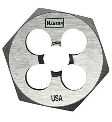 Hanson Hexagon Die, National Pipe Taper Thread, 1/8 In. X 27