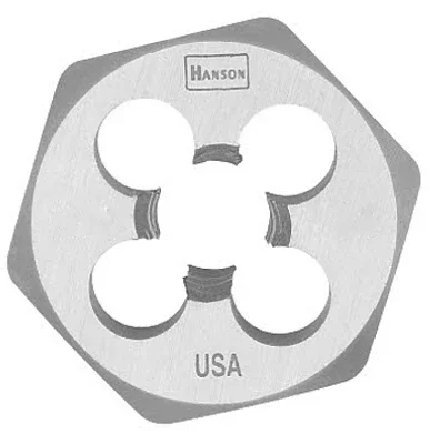 Hanson Metric Hexagon Die, 10mm X 1.25