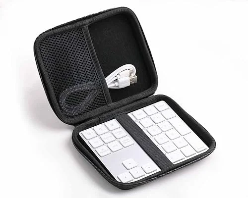 Hard Protective Travel Case Replacement Compatible with Lekvey Bluetooth Number Pad（Aluminum Rechargeable Wireless Numeric Keypad Slim）