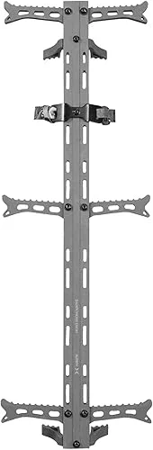 Hawk Helium 30′ Lightweight Aluminum Treestand Climbing Sticks with Fold Up Steps and Boot Grabbing Grooves (1-Pack/3-Pack)