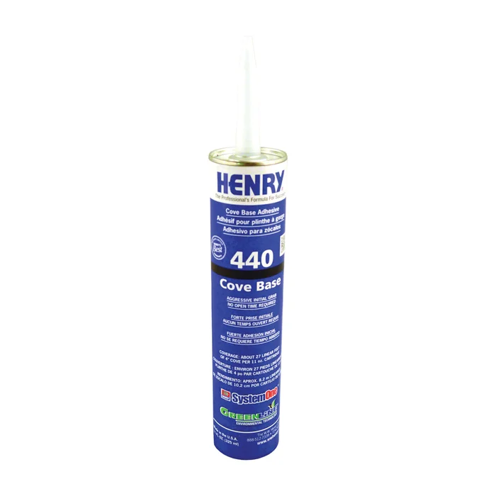 HENRY 12105 Cove Base Adhesive, Beige, 11 oz Cartridge