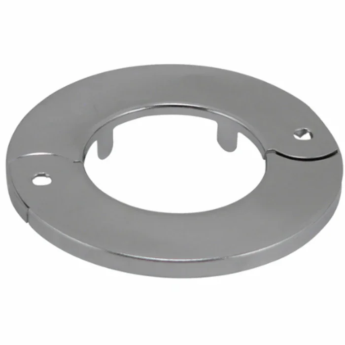 Hinged Floor Flange 1-1/4 Inch Chrome Metal Plate