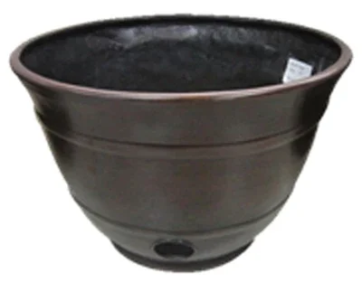 Hose Pot, Holds 100 Ft. Of Hose, Burnt Copper Resin
