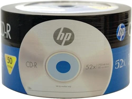 Hp 52x 700MB 80-Minute CD-R Media, 50-Piece, Spindle (CR00070B)