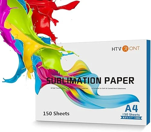 HTVRONT Sublimation Paper 8.5 x 11 inches – 150 Sheets Sublimation Paper Compatible with Inkjet Printer 120gsm