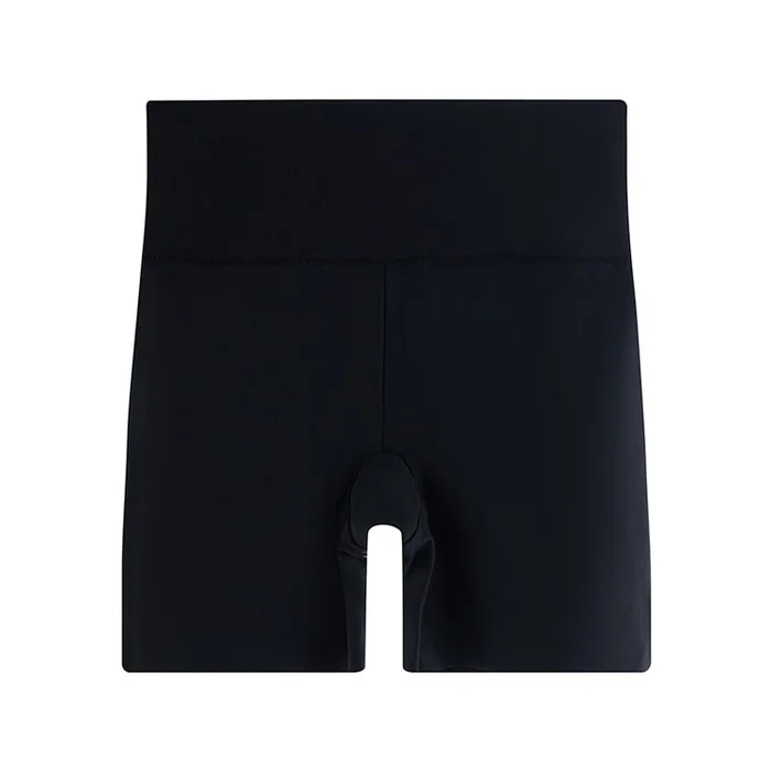 Ice Silk Leggings Non-Marking Thin High Waisted Safety Pants Black M 1 Pair