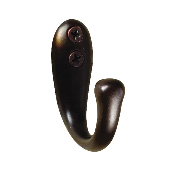 iDESIGN 97300 Robe Hook, 1-Hook, Metal, Bronze