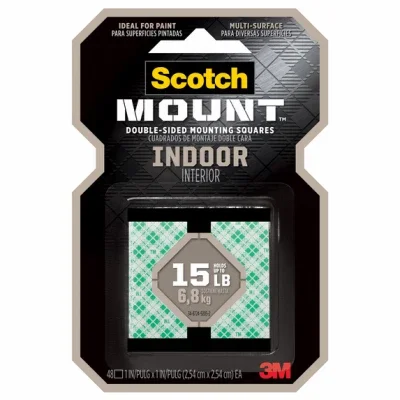 Indoor Mounting Squares, Foam, 48-ct.