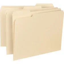 Interior File Folders, 1/3-cut Tabs: Assorted, Letter Size, 0.75″ Expansion, Manila, 100/box