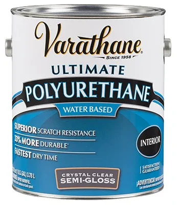 Interior Polyurethane, Water Base, Semi-gloss, 1-gallon