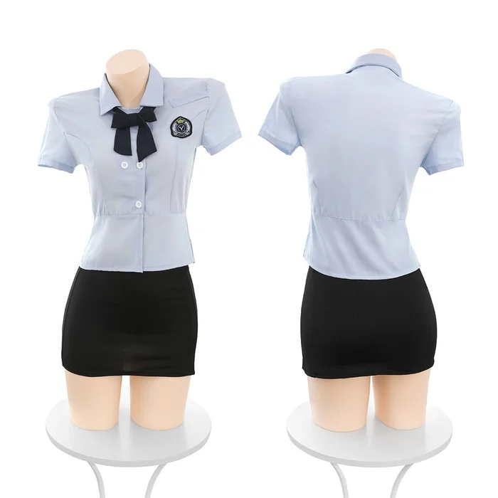 Intimate instructor role play sexy pure desire uniform temptation suit exposed chest hip sexy lingerie 1 piece