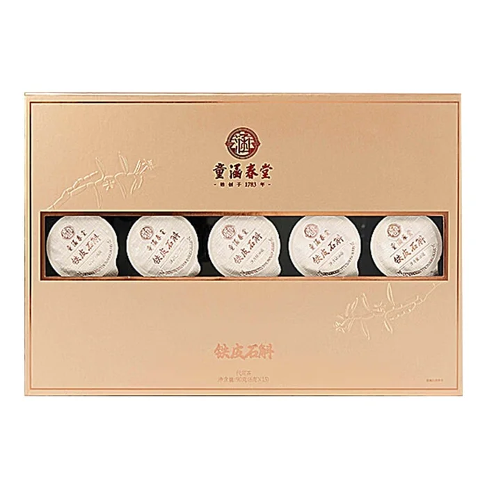 Iron bark dendrobium hepatoprotective choleretic nourishing and health small jar gift box (6g * 15 cans/90g) * 1 box