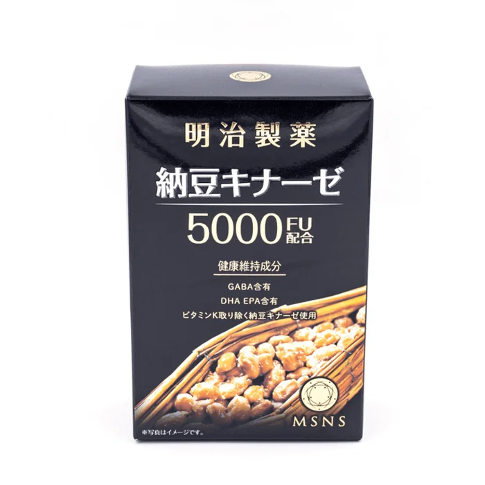 [Japan Direct Mail] Nattokinase 5000FU Containing Fish Oil DHA+EPA 1 Bottle/90 Capsules