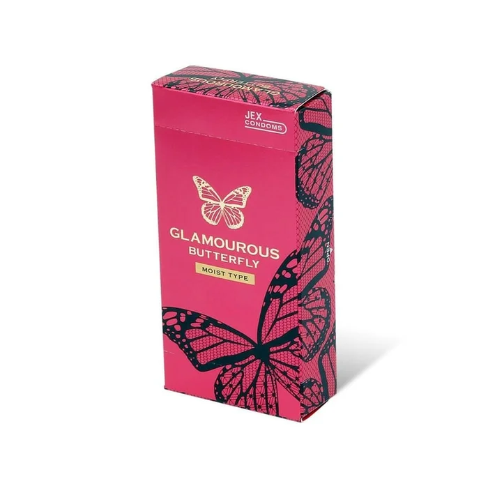 【Japanese Edition】JEX Condom Little Butterfly 6pcs Lubrication/Warm Sensation Available Moist Type