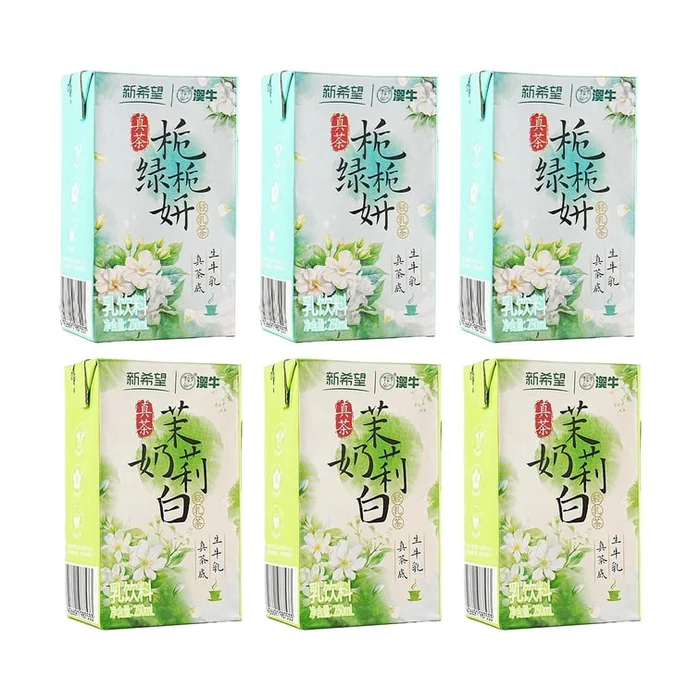 Jasmine Milk Tea 8.45 fl oz*3+Gardenia Green Tea Milk Tea 8.45 fl oz*3【6 Combo Packs】