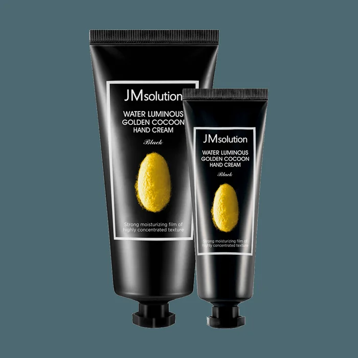JM SOLUTION Water Luminous Golden Cocoon Hand Cream Black 50ml+100ml