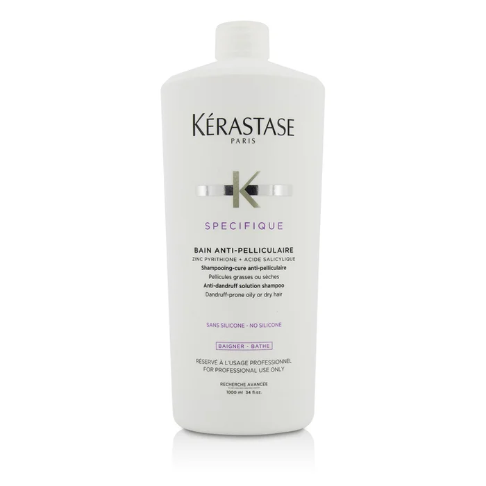 Kerastase Specifique Bain Anti-Pelliculaire Anti-Dandruff Solution Shampoo (Dandruff-Prone Oily or Dry Hair) 1000ml/34oz