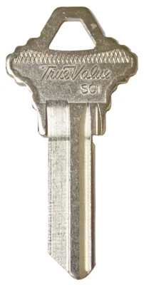 Key Blank, Ilco Schlage, Colored Plastic Head