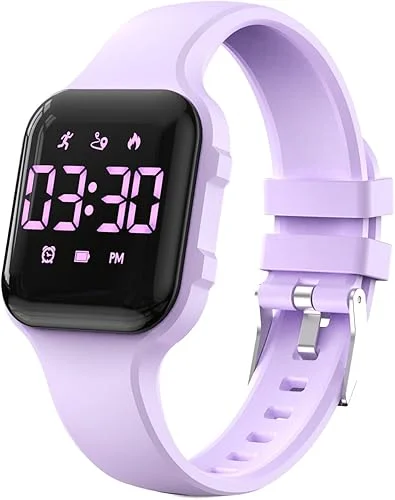 Kids Step Counter Watch, Digital Pedometer, Fitness Tracker Wristwatch, Waterproof Sport Watch, for Children Boys Girls Teens