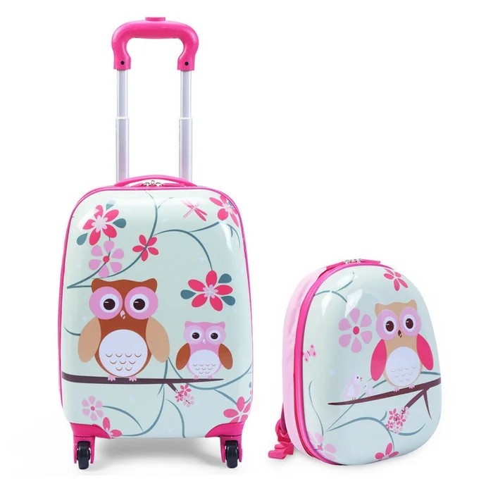 Kids' 2-Piece Printed Hardside Luggage/Backpack Set