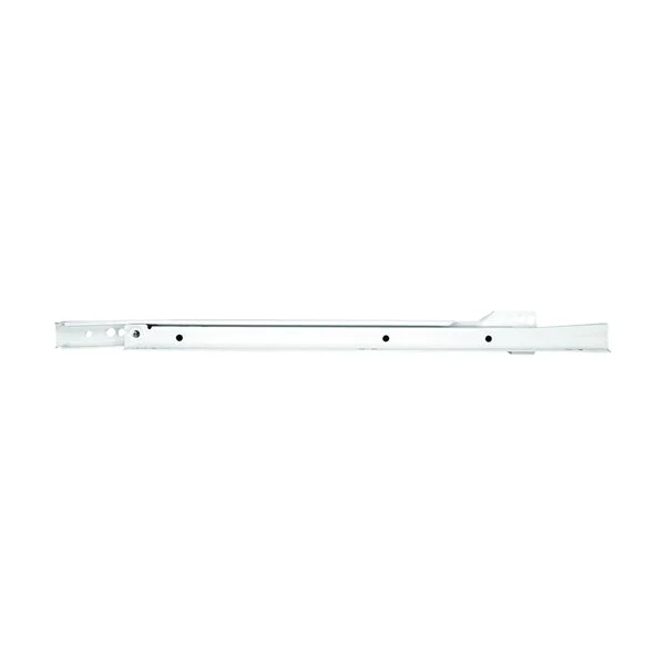 Knape & Vogt 1805H WH 400 Drawer Slide, 75 lb, 400 mm L Rail, 12.5 mm W Rail
