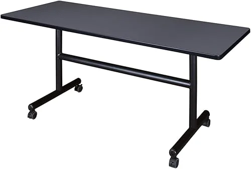 Kobe 60′ Flip Top Mobile Training Table- Grey