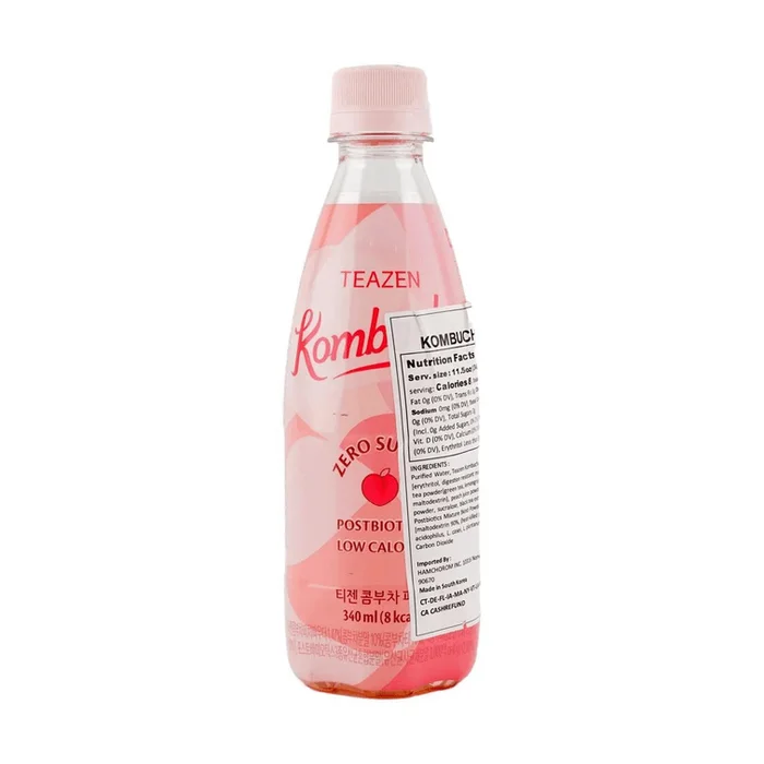 Kombucha Peach Sparkling Tea 340ml
