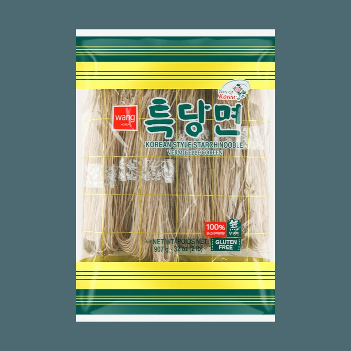 Korean-Style Starch Noodle – Sweet Potato Vermicelli , 32oz【Gluten Free】【 For Japchae Vegetable Stir-fry】