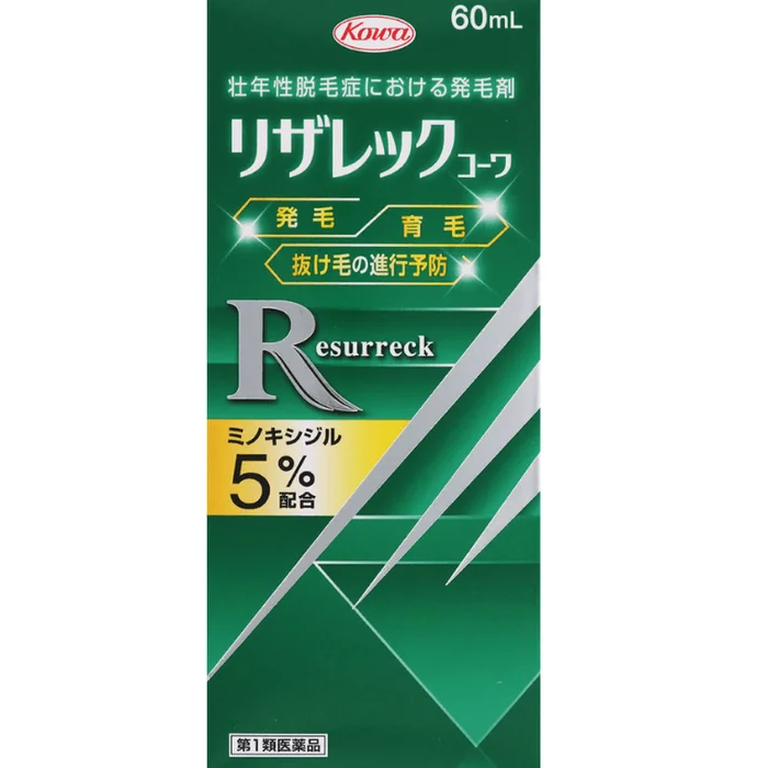 Kowa Men's Hair Growth Liquid 5% Minoxidil Tincture Men's Anti-Loss Hair Growth Liquid Drops 60ml