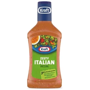 Kraft Zesty Italian Dressing Bottle-16 fl oz.-6/Case