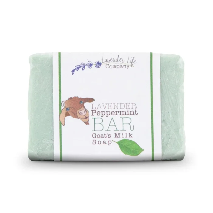 Lavender Bar Soap with Peppermint & Goat’s Milk