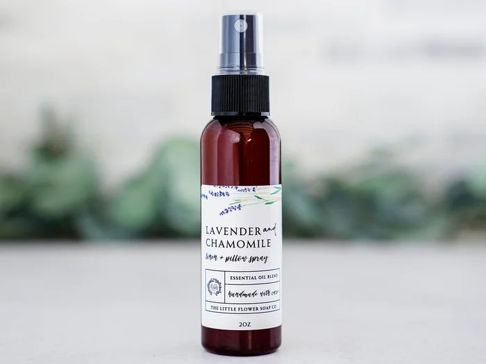 Lavender Chamomile Pillow Mist – Essential Oil Linen Spray