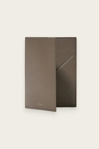 Leather Passport Cover – Mink Green