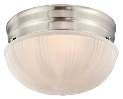 Led Light, Flush Mount, Brushed Nickel/frosted Lens, 850 Lumens, 10-watt, 6-7/8-in.