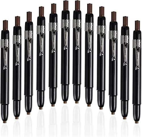 Listo 1620 – Box of 12 – BROWN COLOR – China Markers/Grease Pencils/China Marking Pencils/Wax Pencils