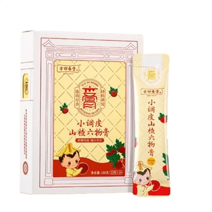 Little Naughty Hawthorn Chicken Gizzard Six Ingredients Paste 12g*14 pieces/box Children's Malt Genuine