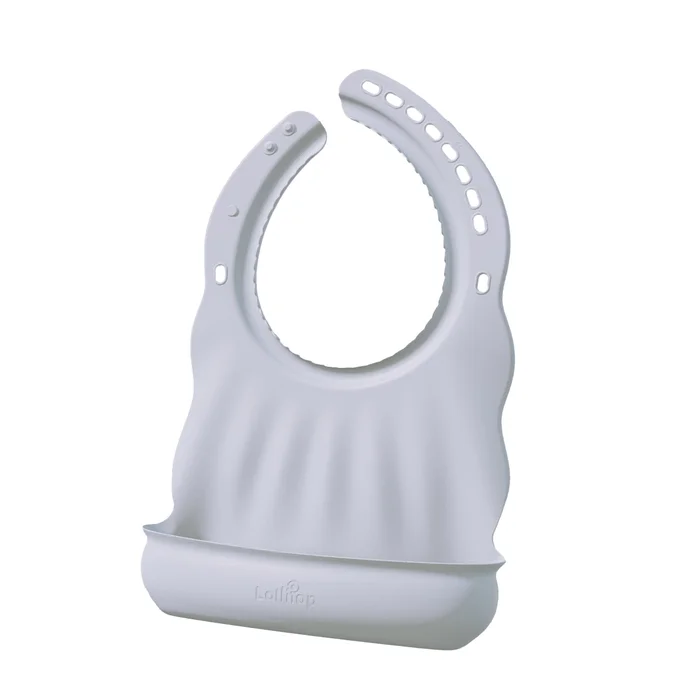 Lollipop Silicone Baby Bibs (Blueberry)